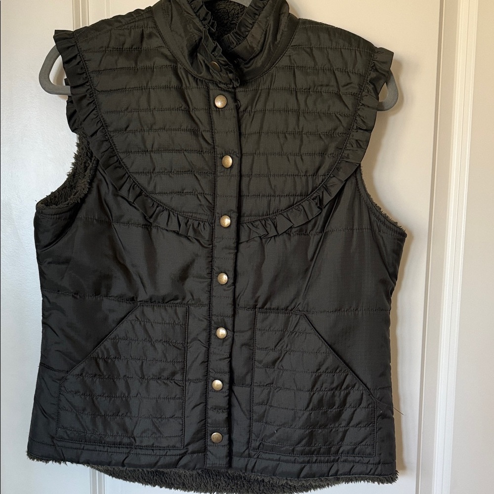 Free People ruffle vest